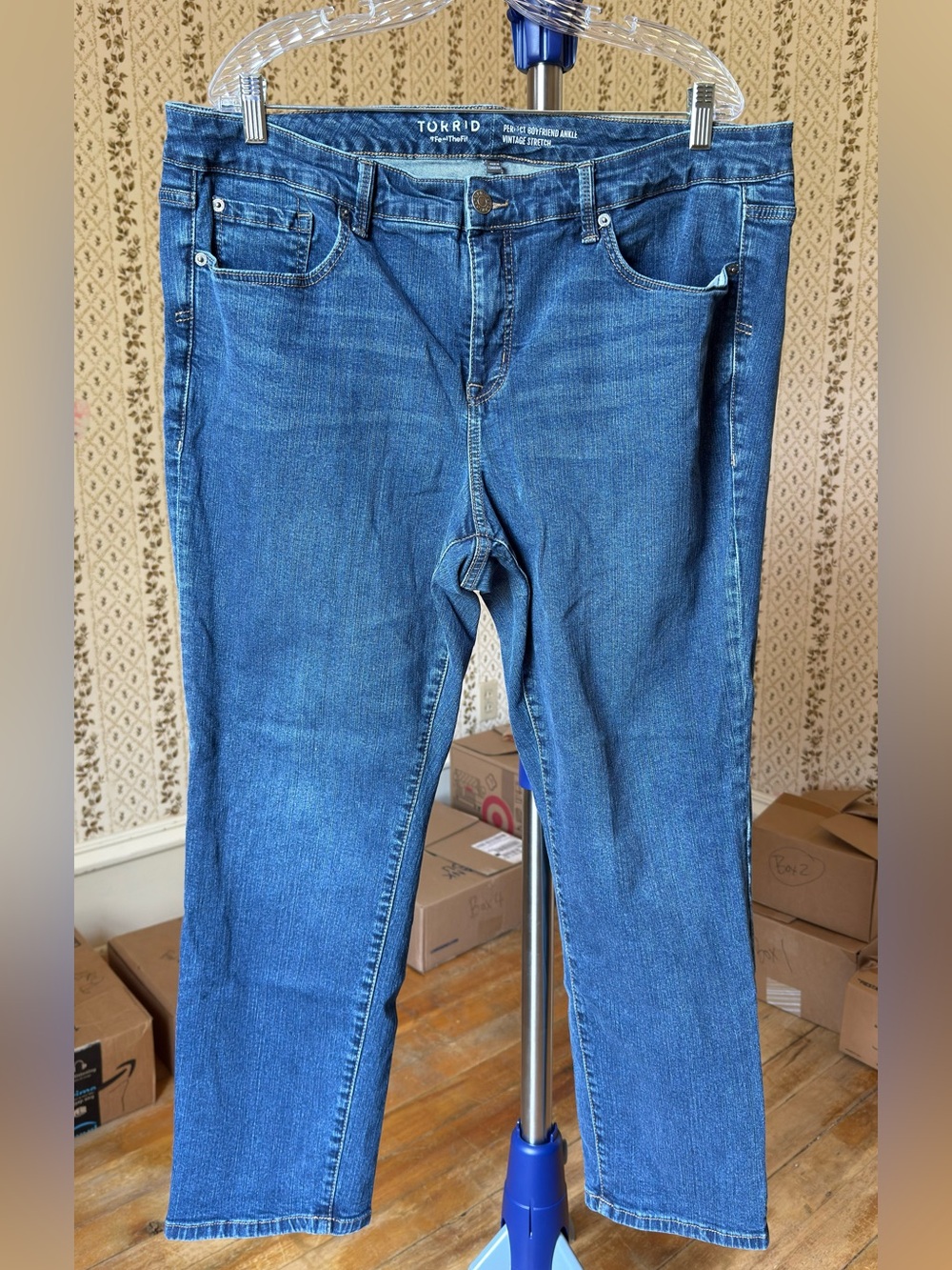 Torrid Jeans - Perfect Boyfriend Ankle Vintage Stretch
